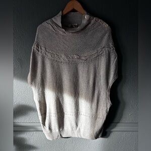 Moth Anthropologie Gray Knit Shrug Sweater | Button Shoulder Detail | M/L